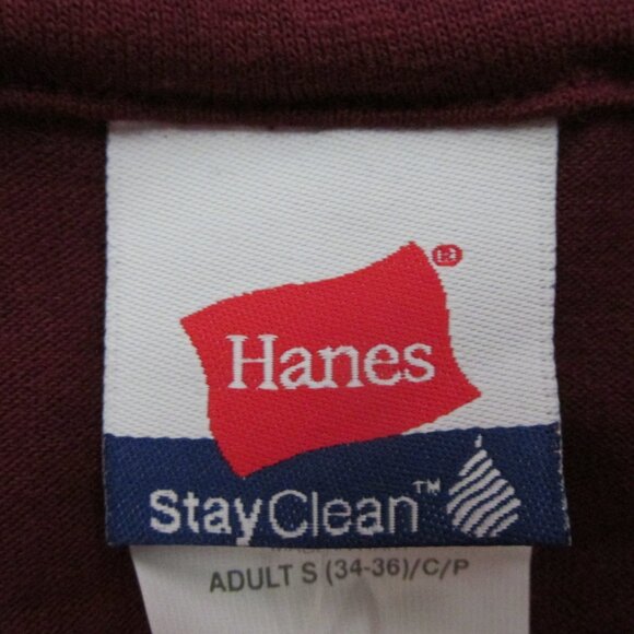 HANES UNISEX MEN'S SIZE SMALL (34 - 36) BURGUNDY POLO / GOLF SHIRT WOMEN'S NWT - Picture 8 of 10